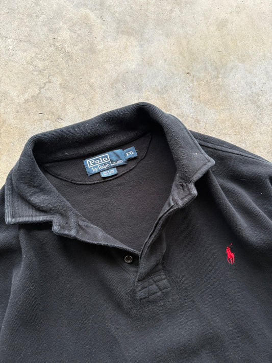 (XXL) Vintage Longsleeve Heavy-Weight Polo
