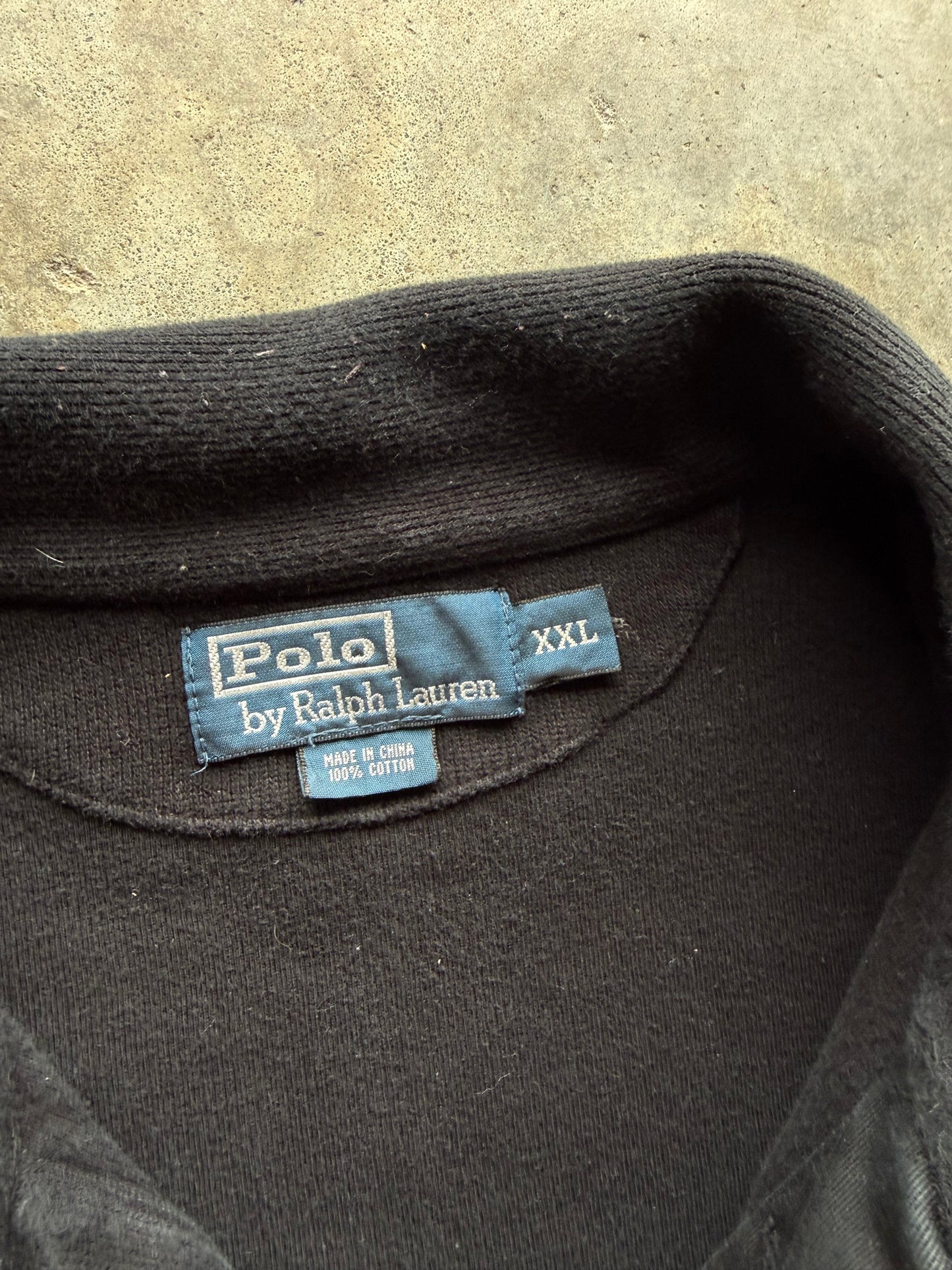 (XXL) Vintage Longsleeve Heavy-Weight Polo