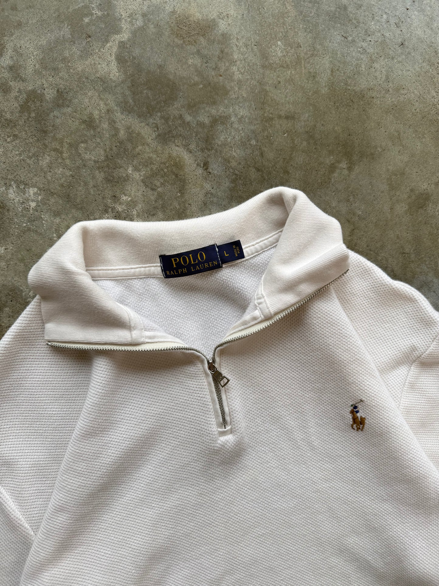 (L) Vintage Polo Quarter-Zip