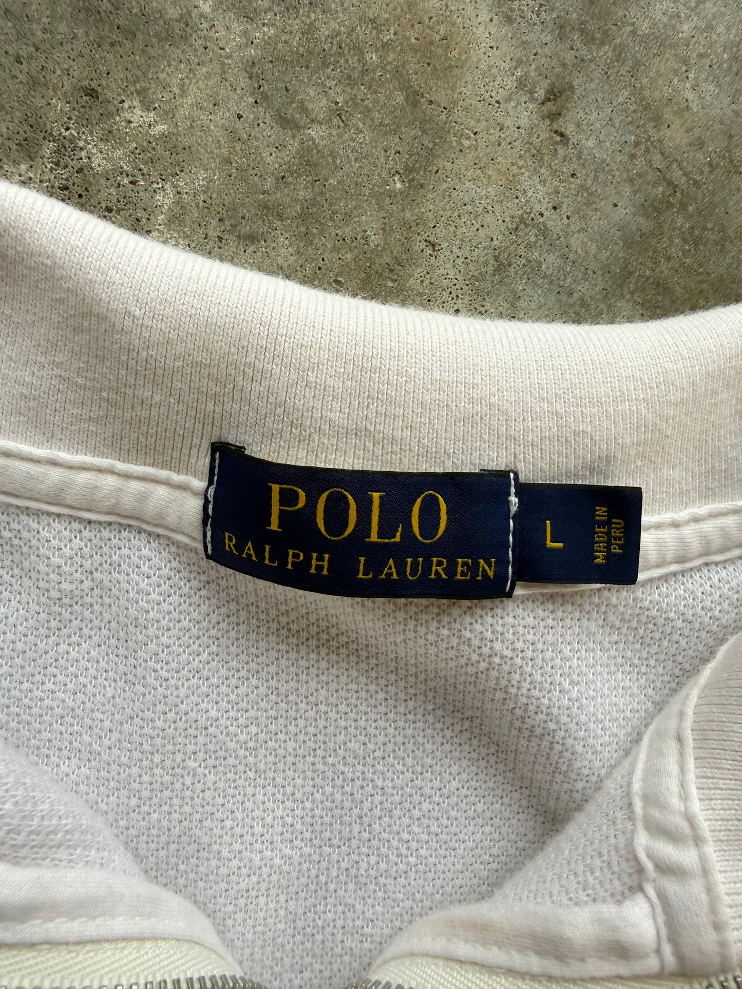 (L) Vintage Polo Quarter-Zip
