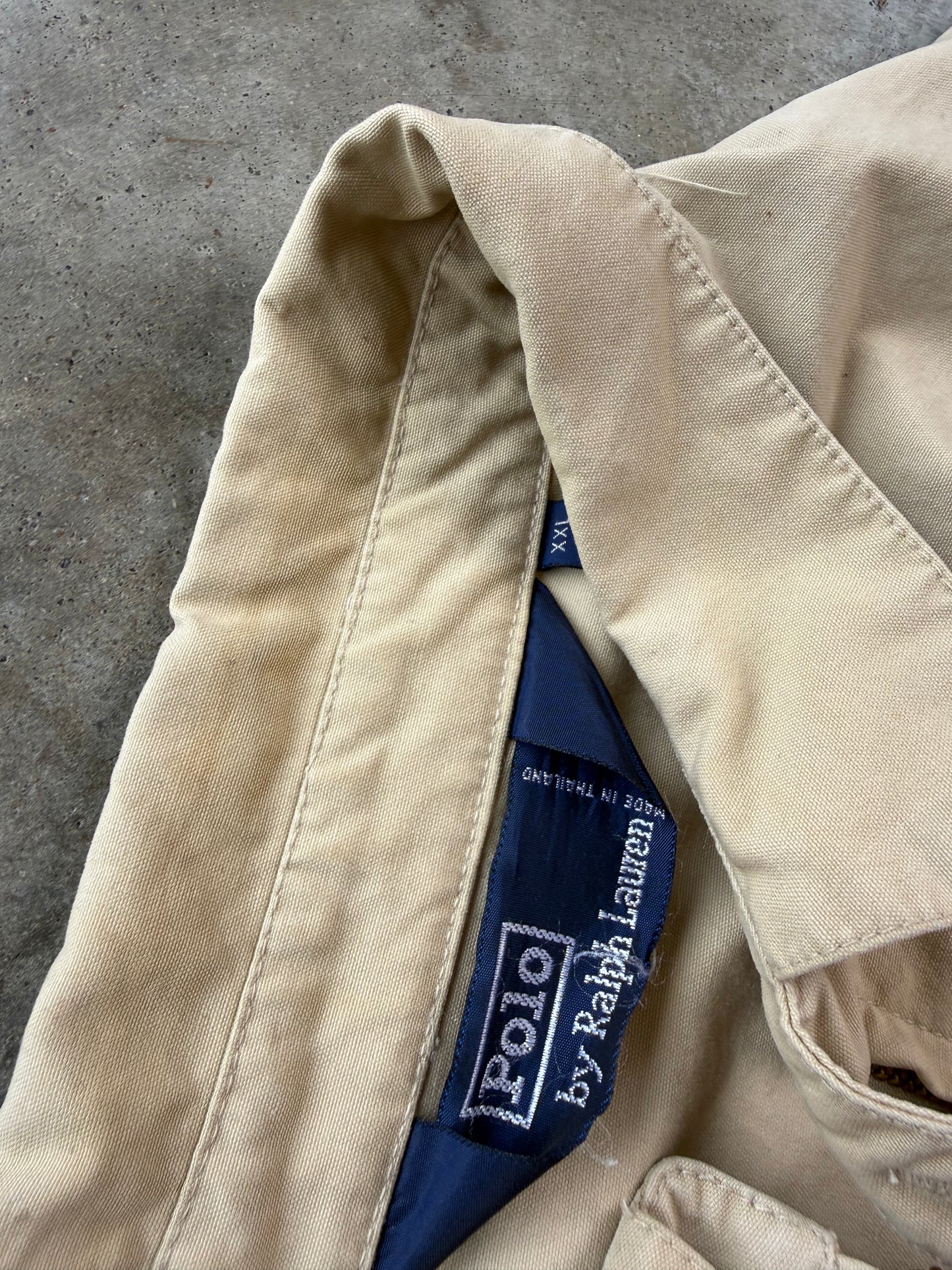 (XXL) Vintage Polo Canvas Zip-Up