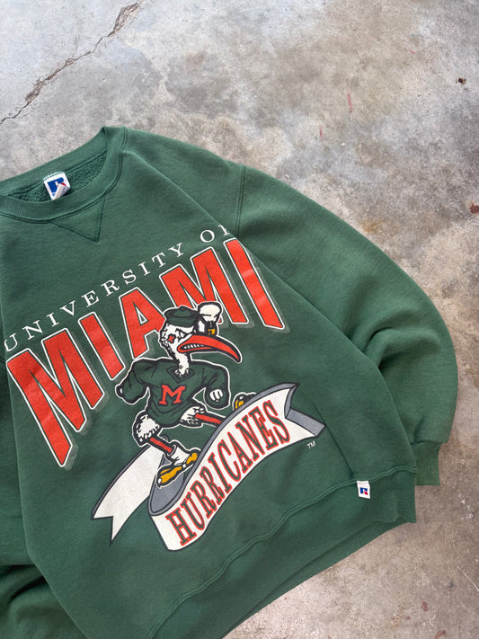 (M) Vintage Miami Hurricanes College Sweatshirt