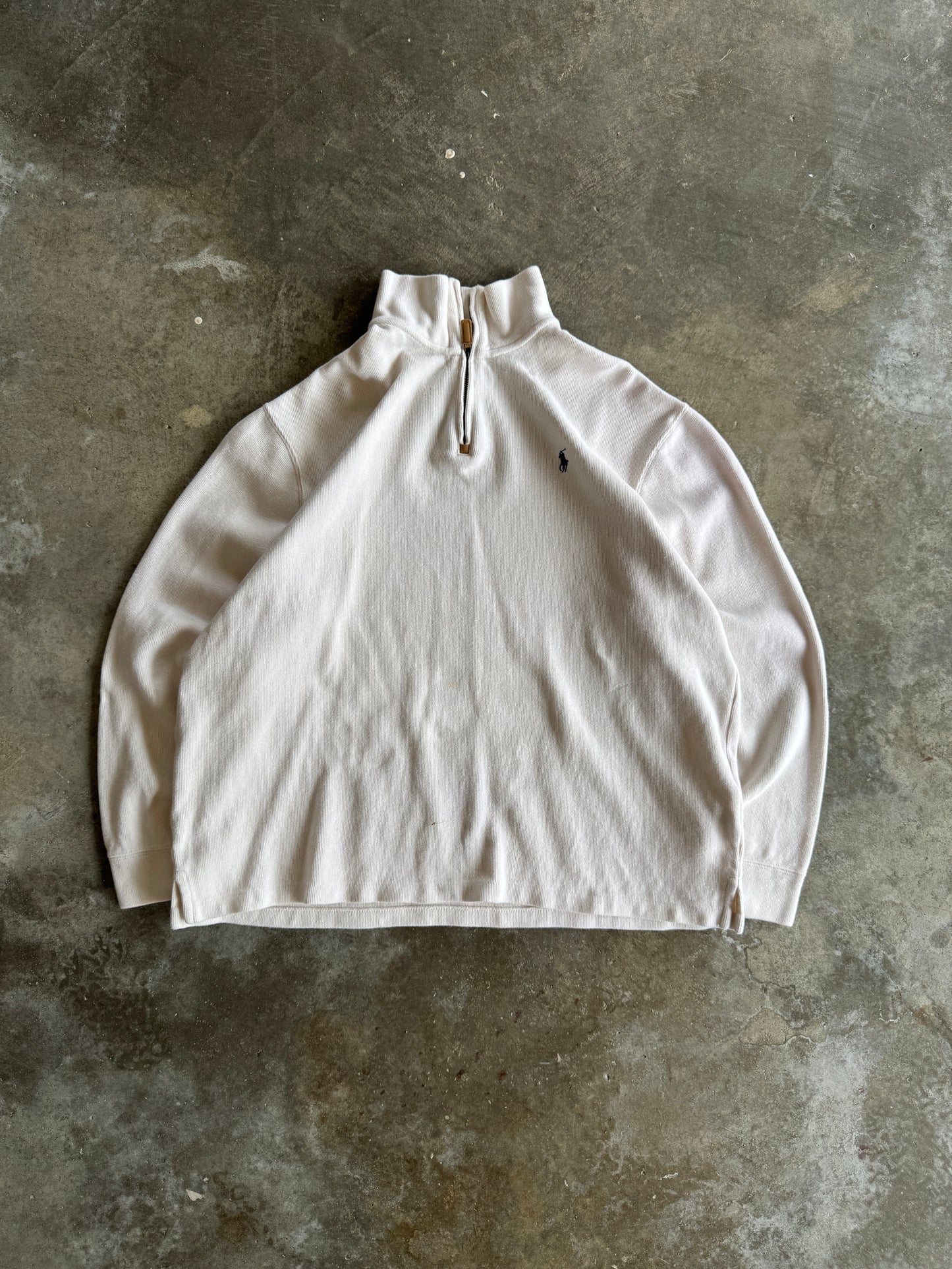 (XL) Vintage Polo Quarter-Zip