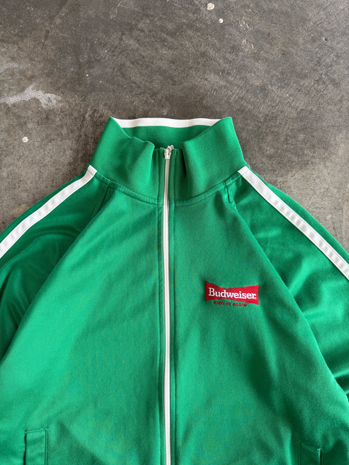 (L) Vintage Budweiser Zip-Up Jacket