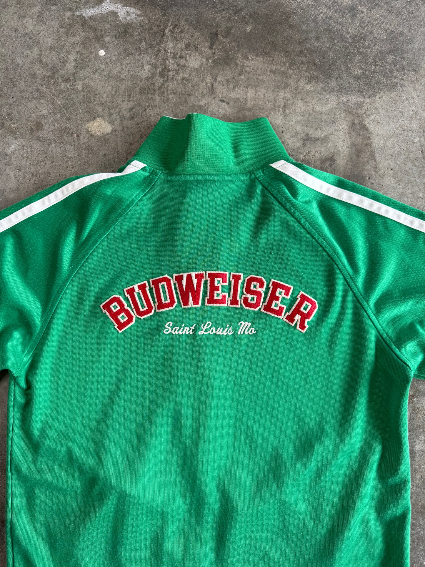 (L) Vintage Budweiser Zip-Up Jacket