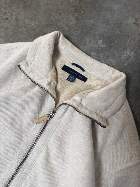 (L) Tommy Hilfiger Fleece Zip-Up Jacket