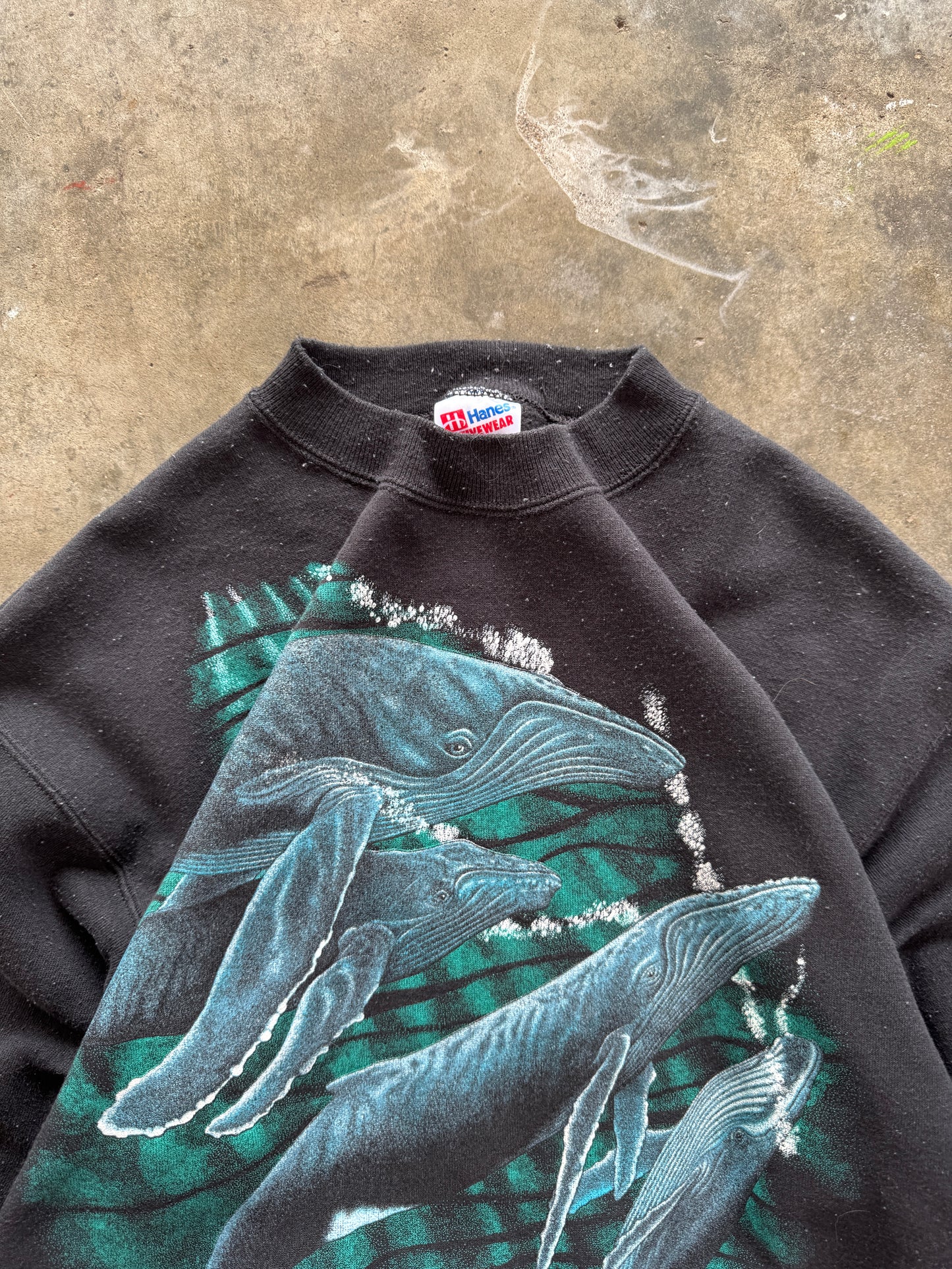 (L) Vintage Whales Sweatshirt
