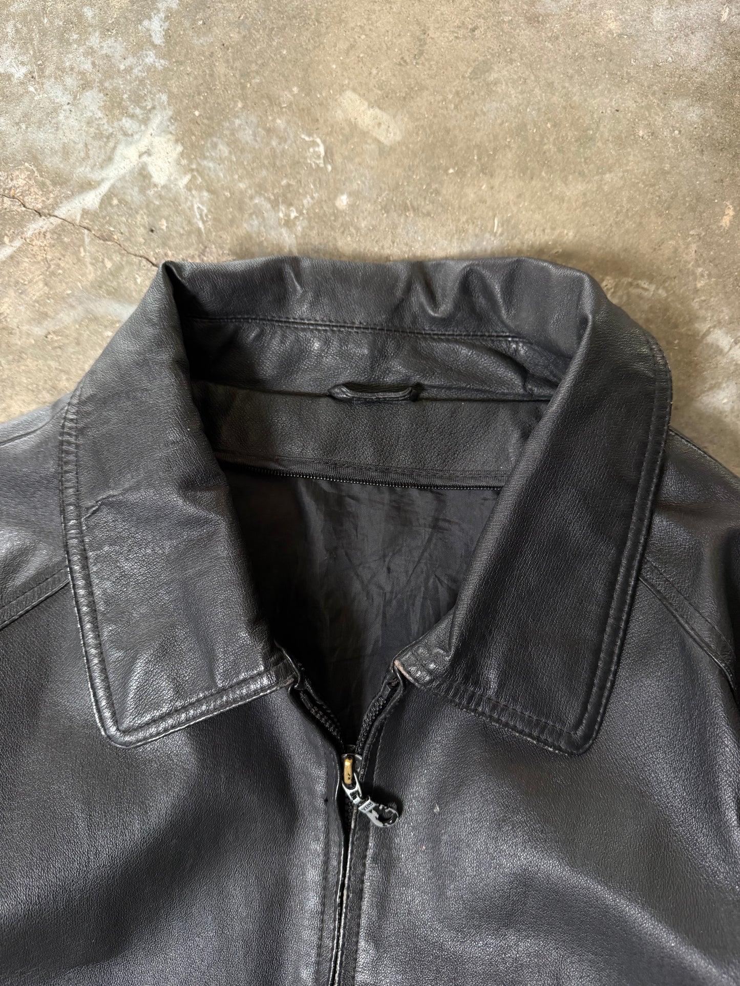 (XL) Vintage Leather Jacket