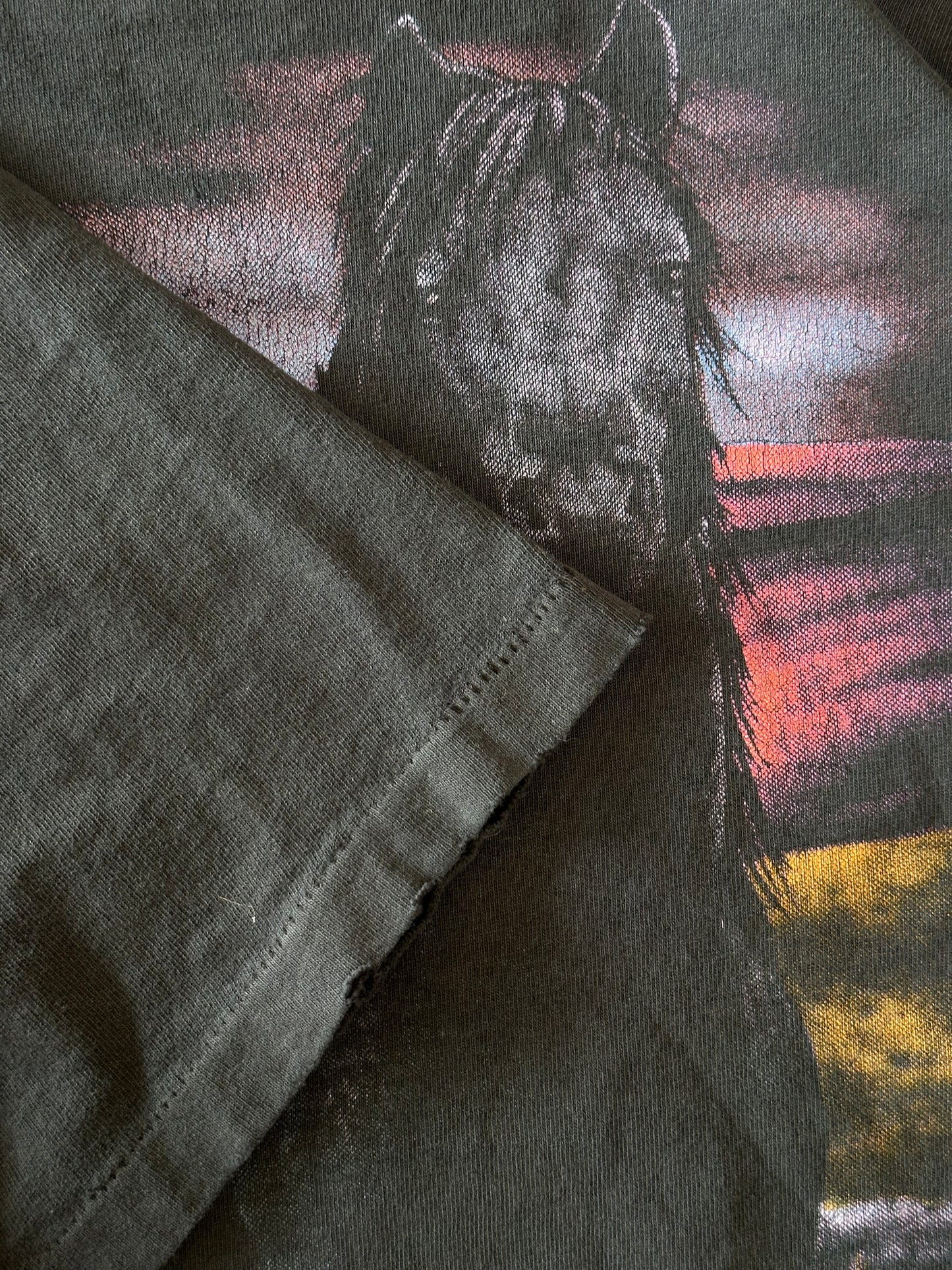 (XL) Vintage Faded Mustang Nature Tee