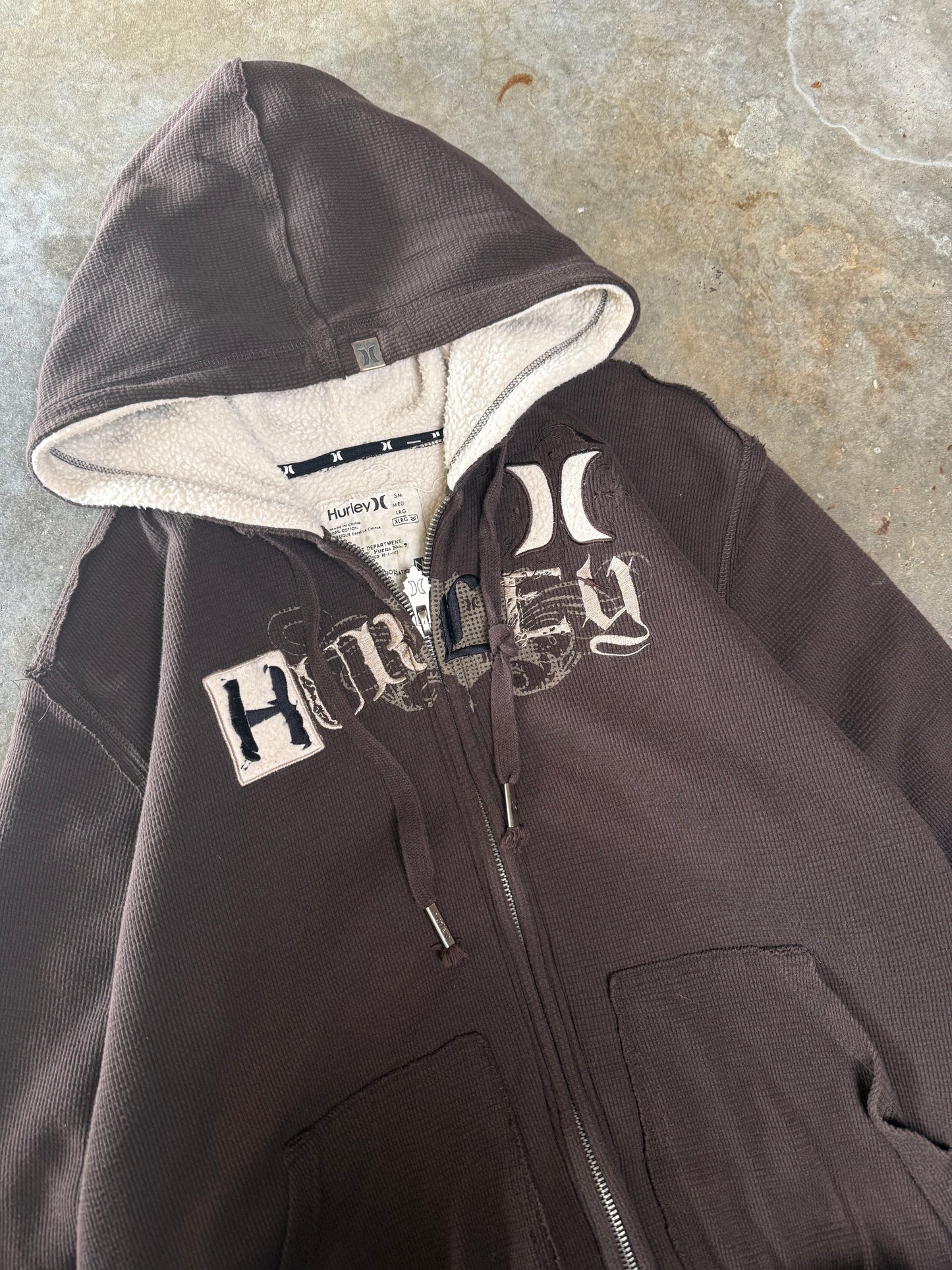 (XL) Vintage Hurley Thermal-Lined Jacket