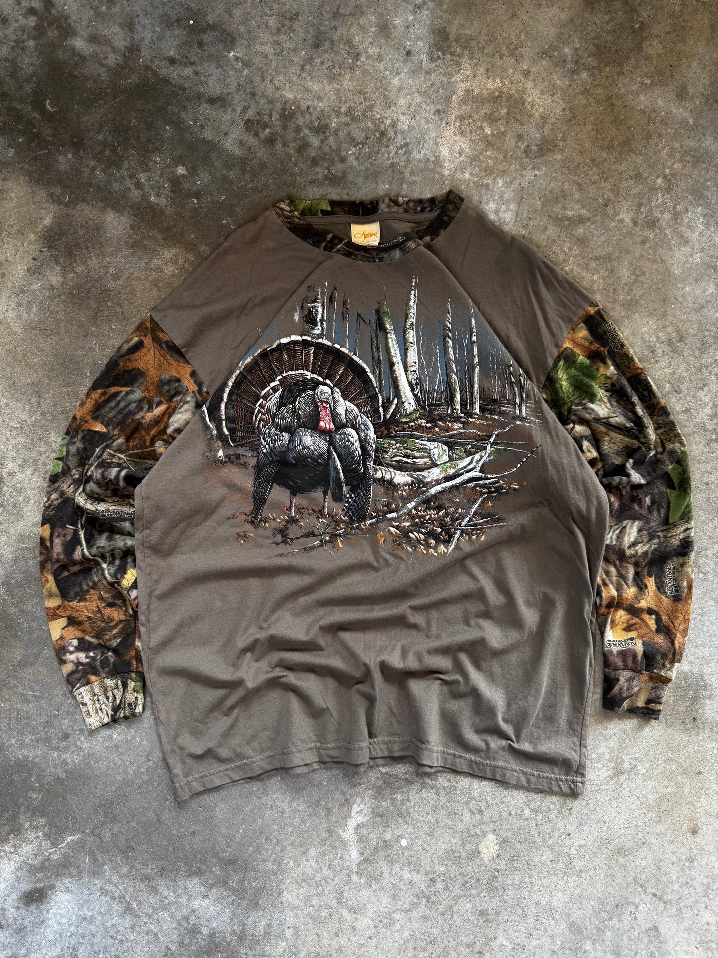(XXL) Vintage Camo Turkey Longsleeve