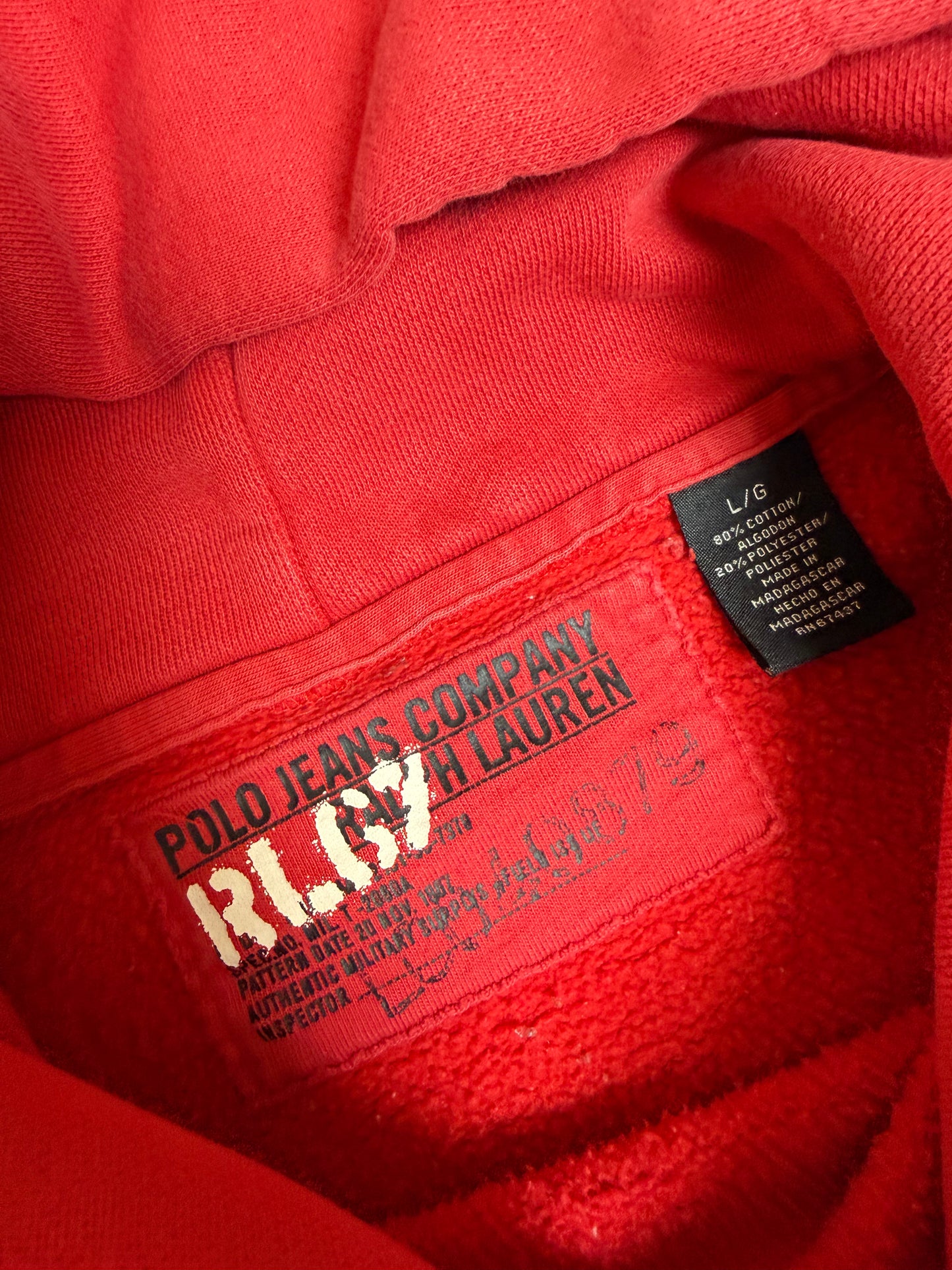 (L) 00s Polo Jeans Hoodie