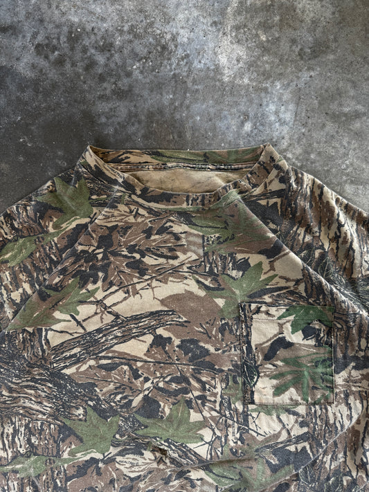 (XXL) Vintage Camo Pocket Longsleeve