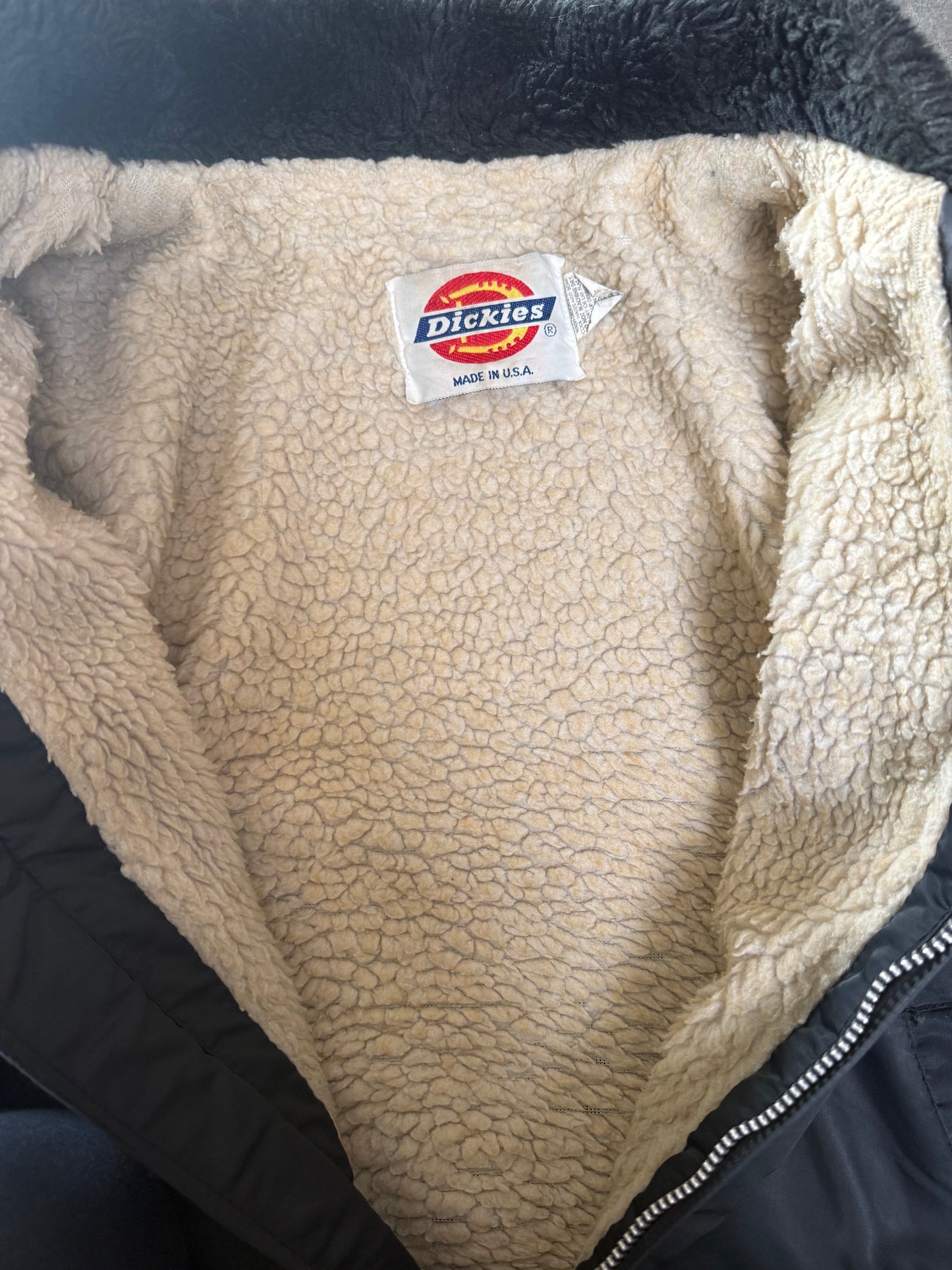 (L) Vintage Dickies Sherpa-Lined Jacket