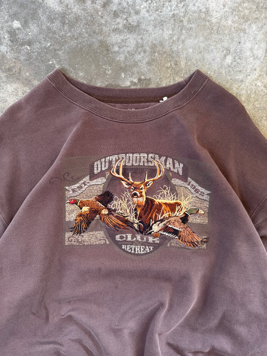 (XL) Vintage Hunting Outdoorsman Sweatshirt