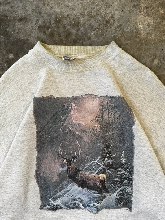 (XL) Vintage Deer Sweatshirt