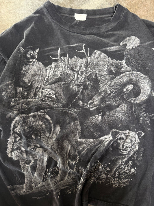 (L) Vintage Animals AOP Tee