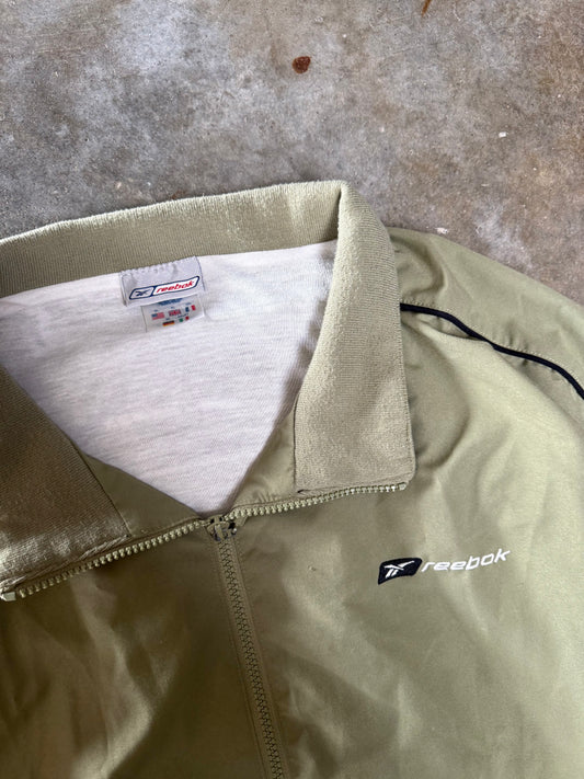 (XL) Vintage Reebok Windbreaker Zip-Up