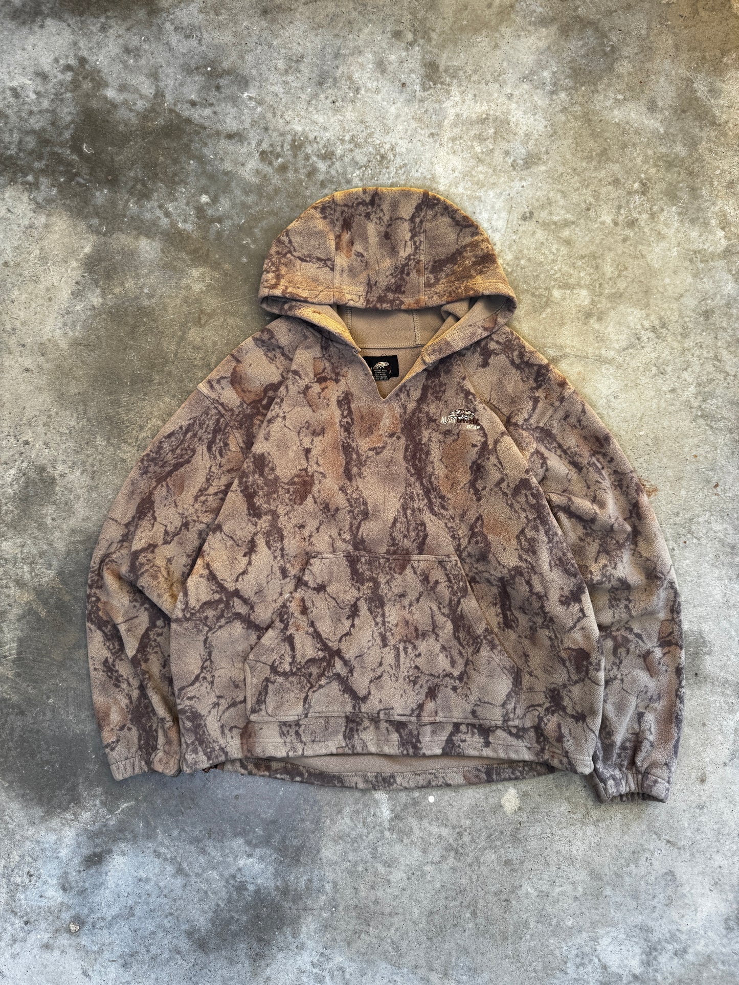 (L) Vintage Camo Hoodie
