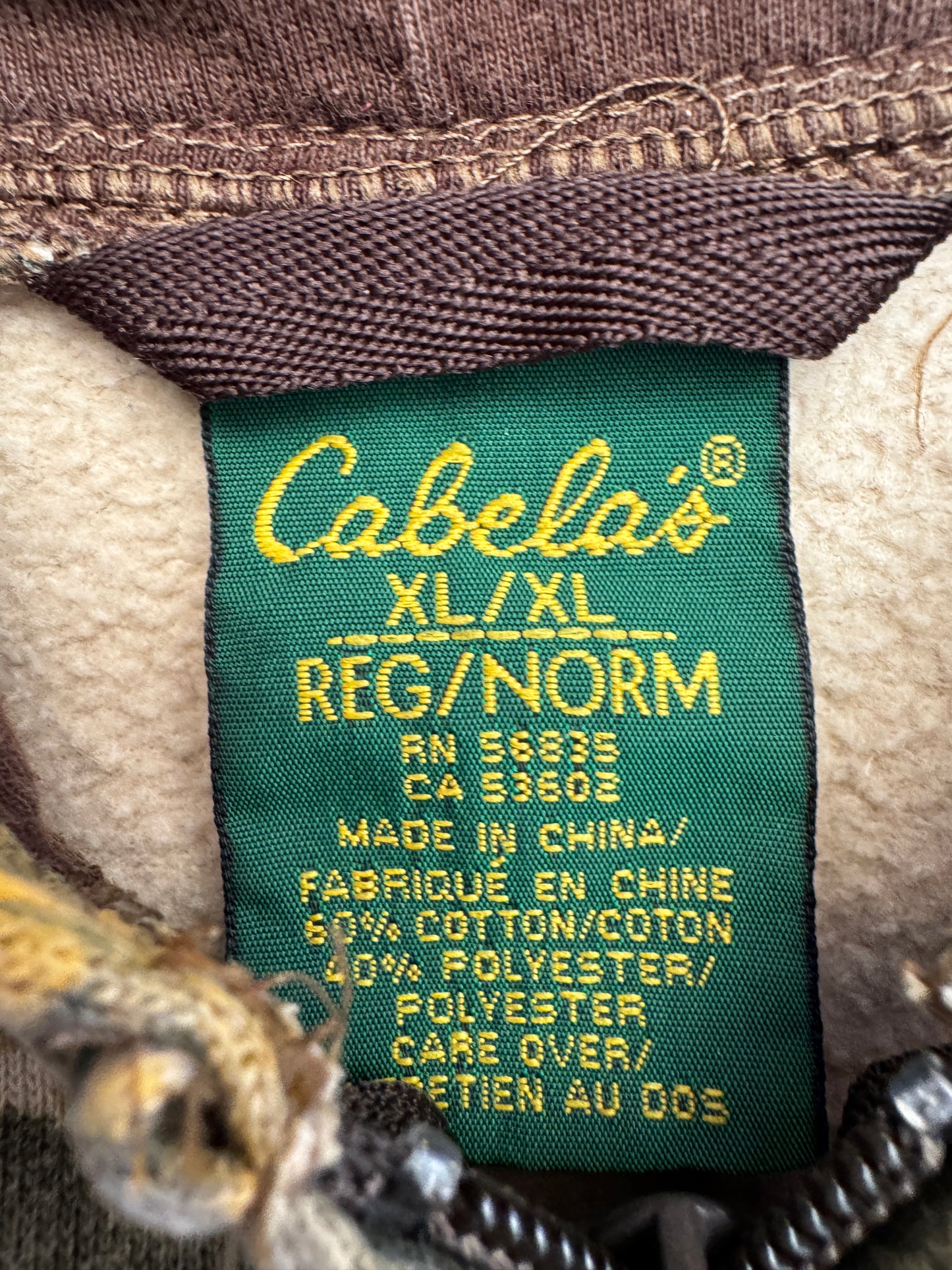 (XL) 00s Cabela's Camo Jacket