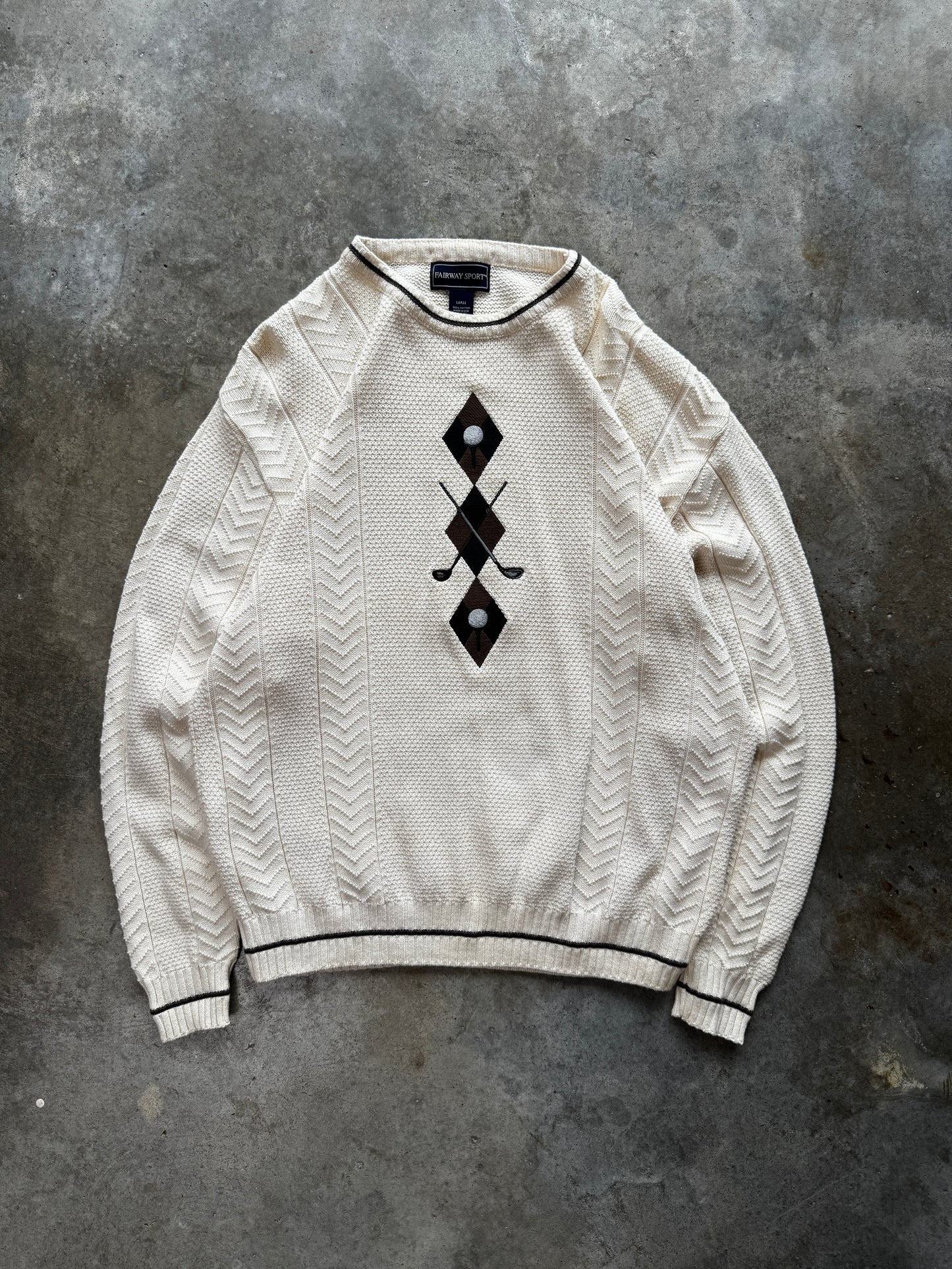 (L) Vintage Golf Sweater