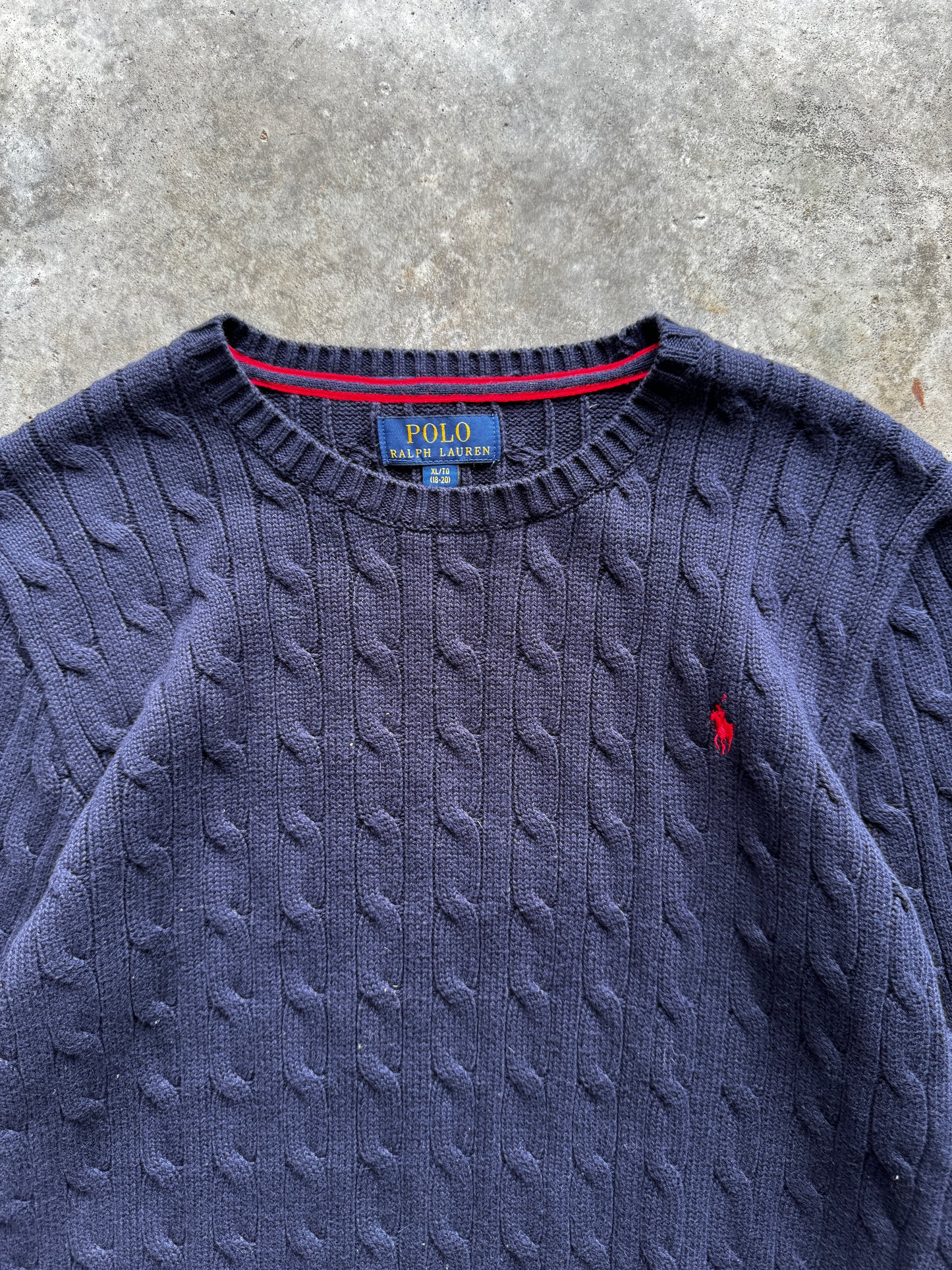 (M) Vintage Polo Sweater