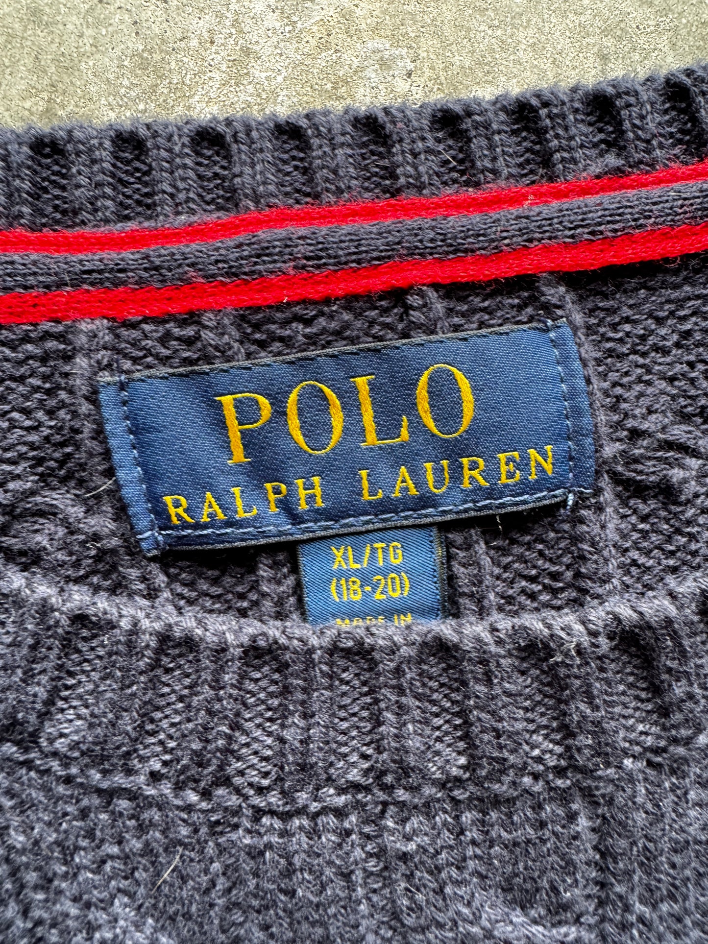 (M) Vintage Polo Sweater