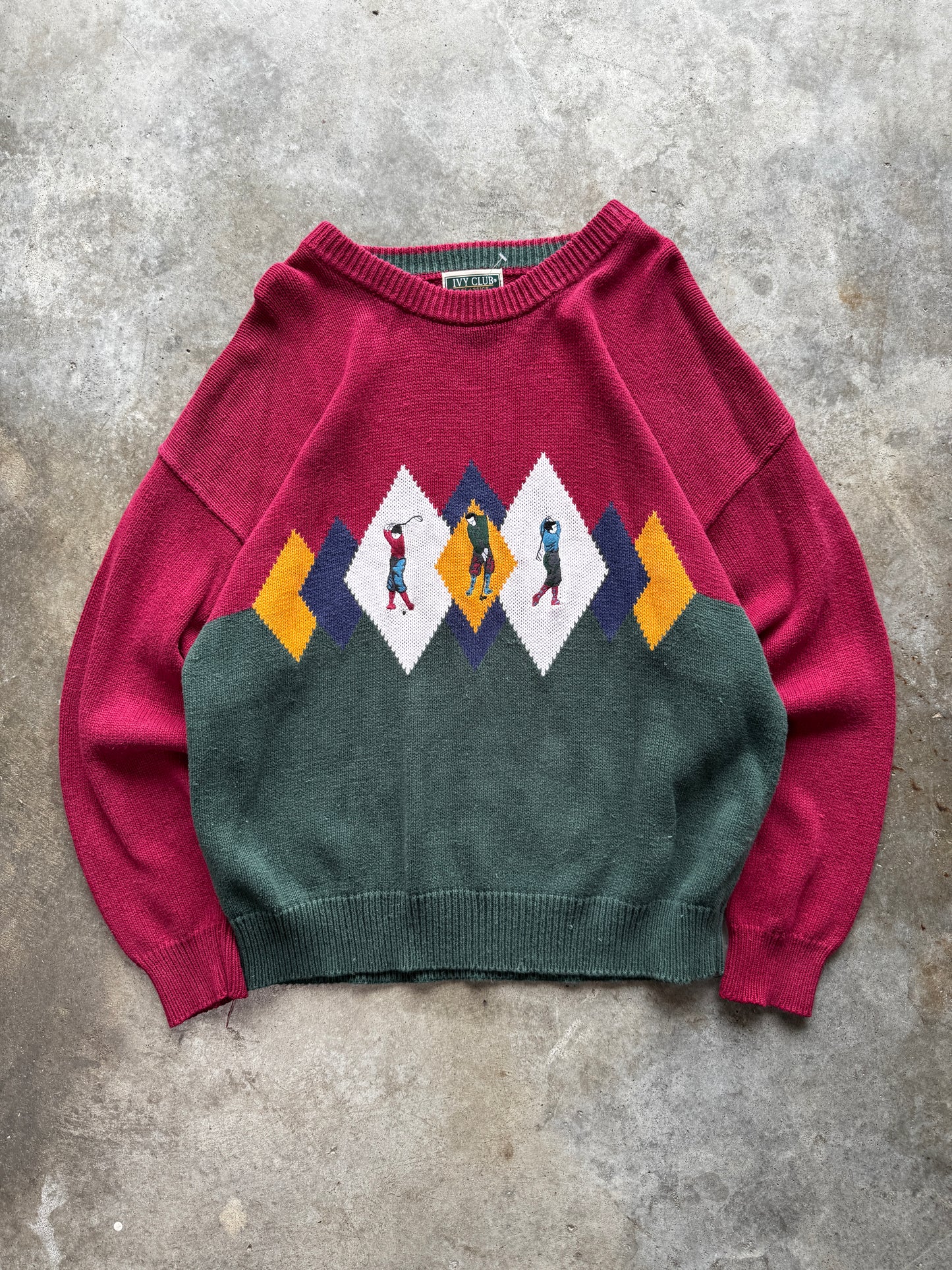 (L) Vintage Golf Sweater