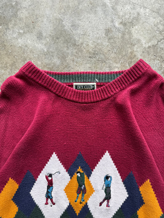 (L) Vintage Golf Sweater