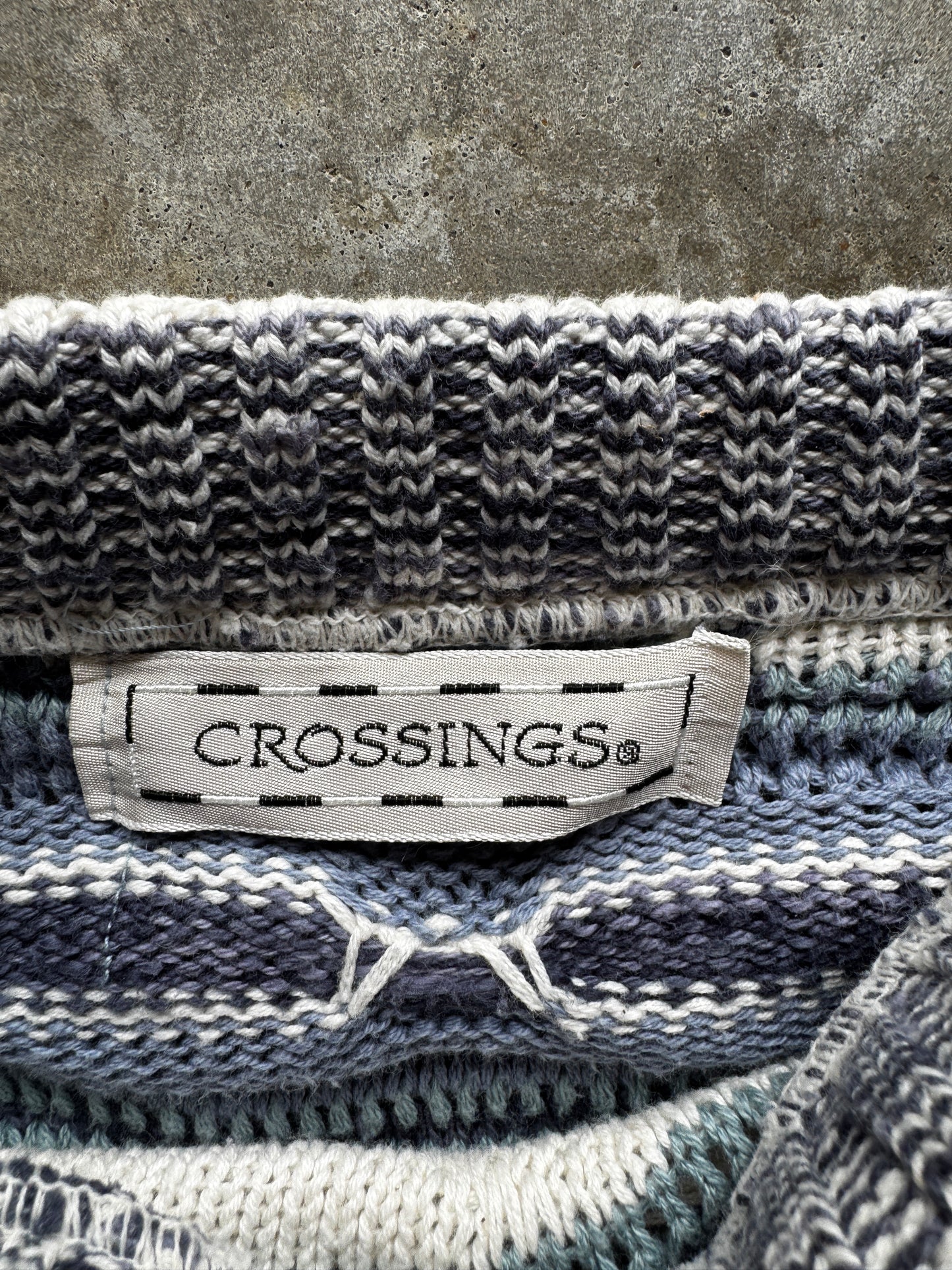 (XL) Vintage Crossings Knit Sweater