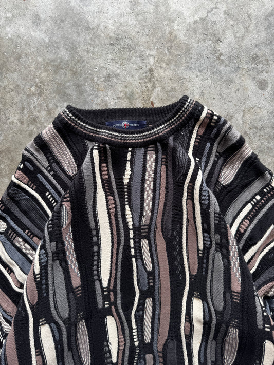 (L) Vintage Cotton Traders Coogi-Like Sweater