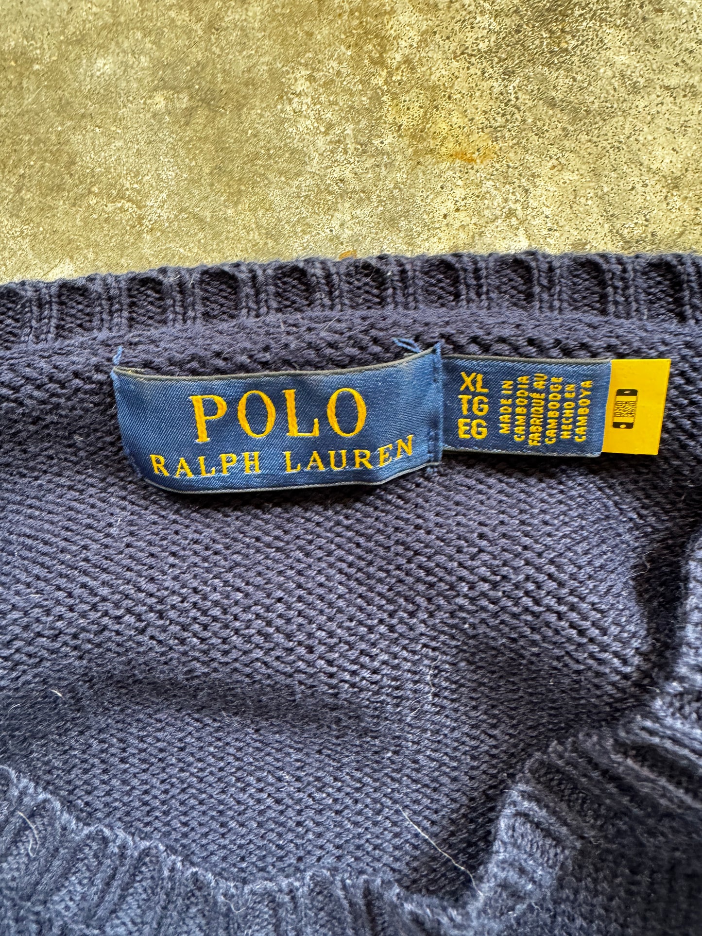 (XL) Vintage Polo Sweater