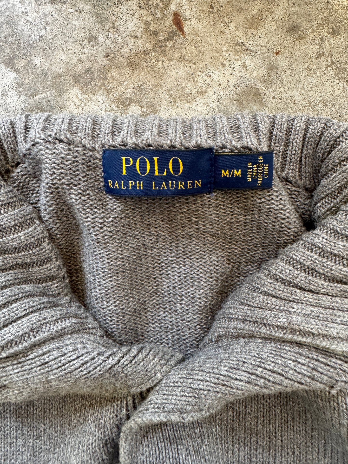 (M) Vintage Polo Knit Pullover