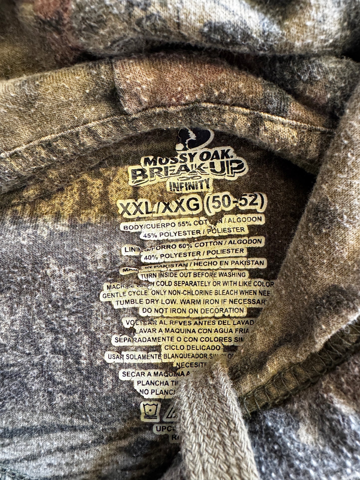(XXL) 00s Camo Hoodie
