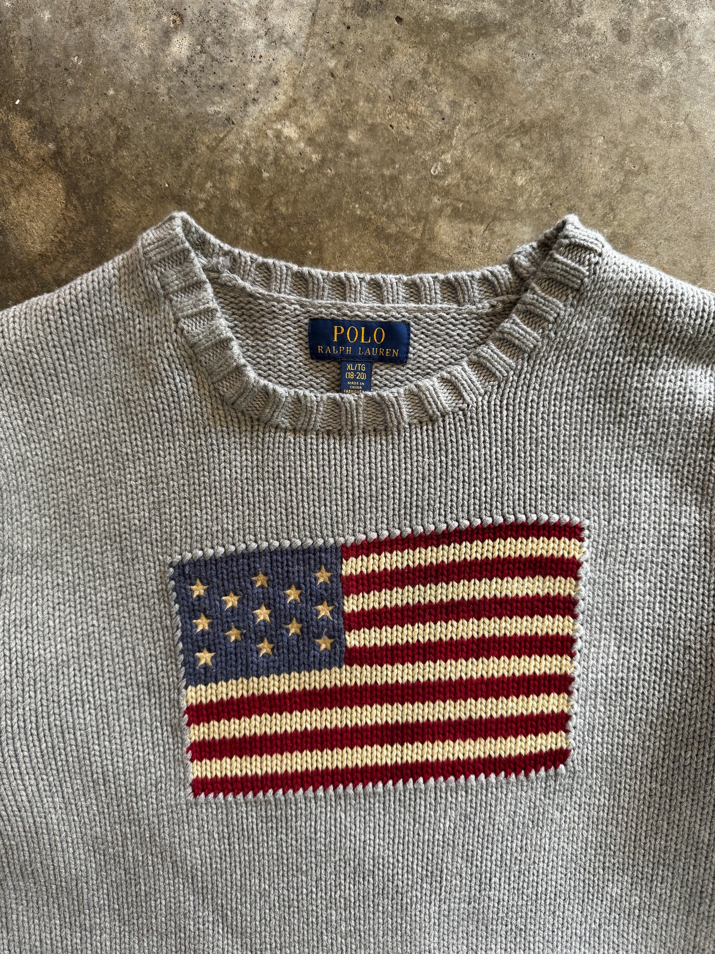 (M) Vintage Polo Knit Sweater