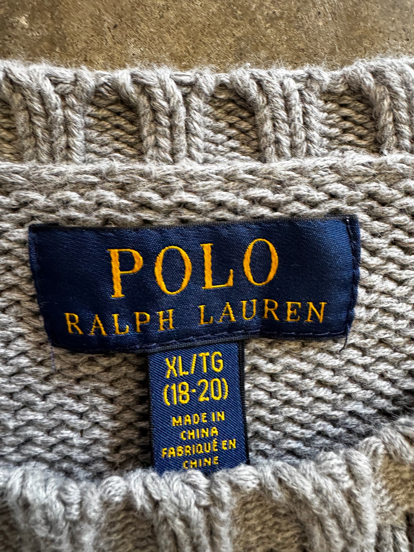(M) Vintage Polo Knit Sweater