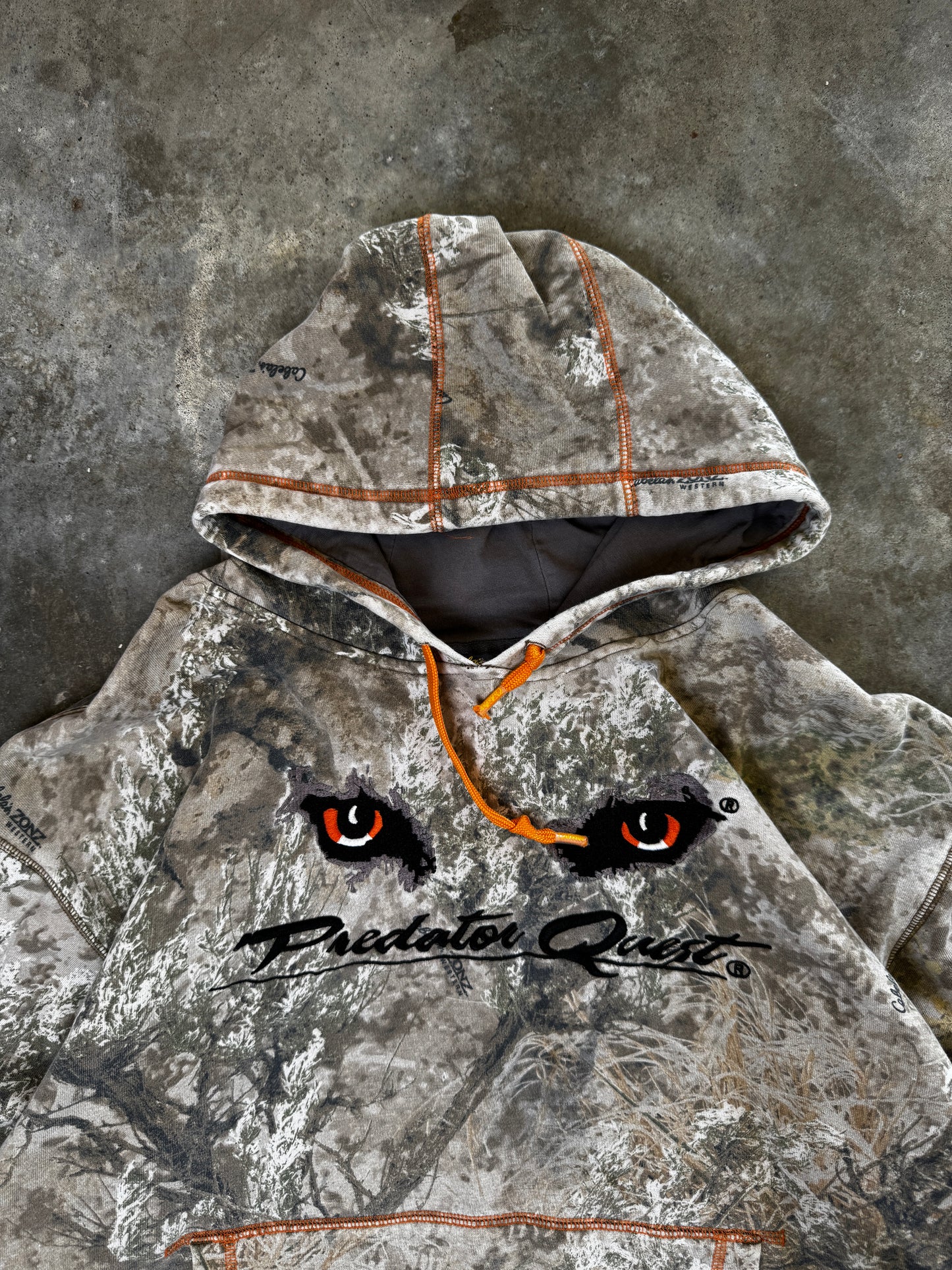 (XL) 00s Cabela's Camo Hoodie