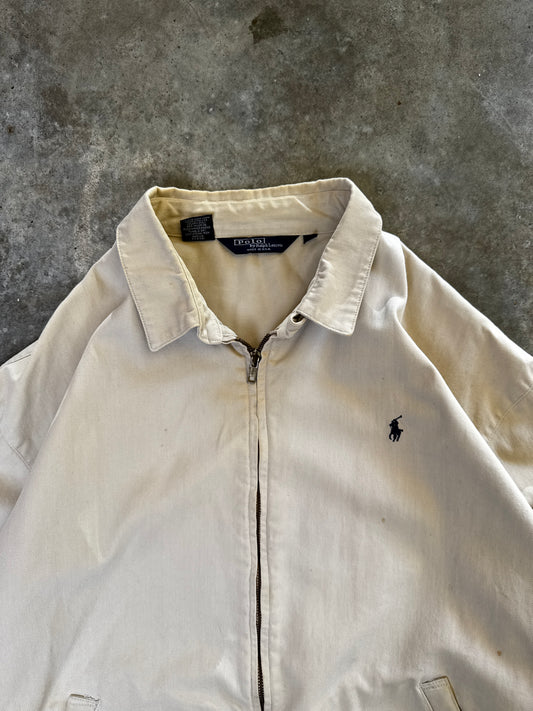 (L) Vintage Polo Canvas Zip-Up