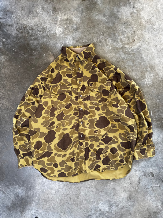(XXL) Vintage Cabelas Camo Button-Up