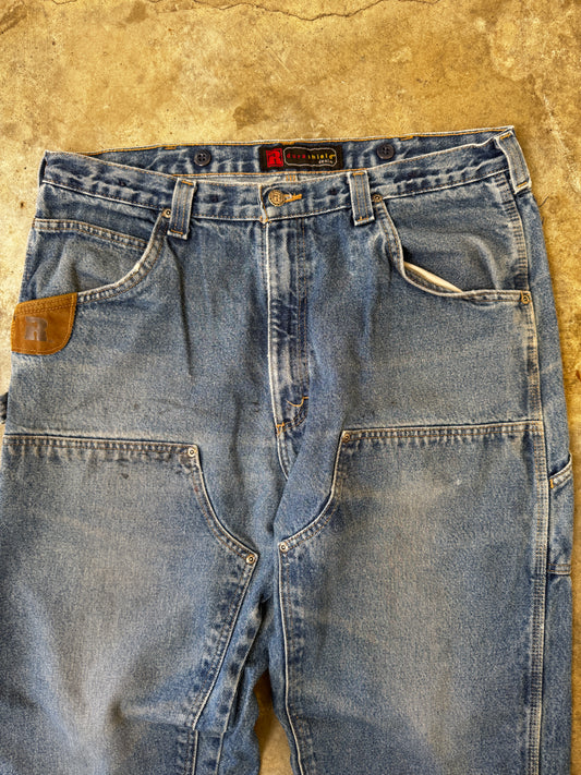 (38 x 34) Wrangler Double Knee Denim Jeans