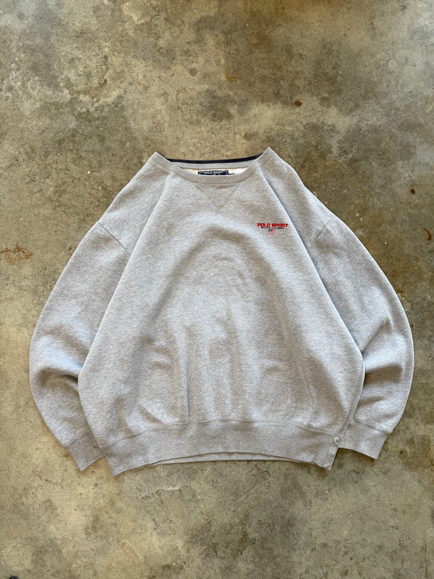 (XL) Vintage Polo Sweatshirt