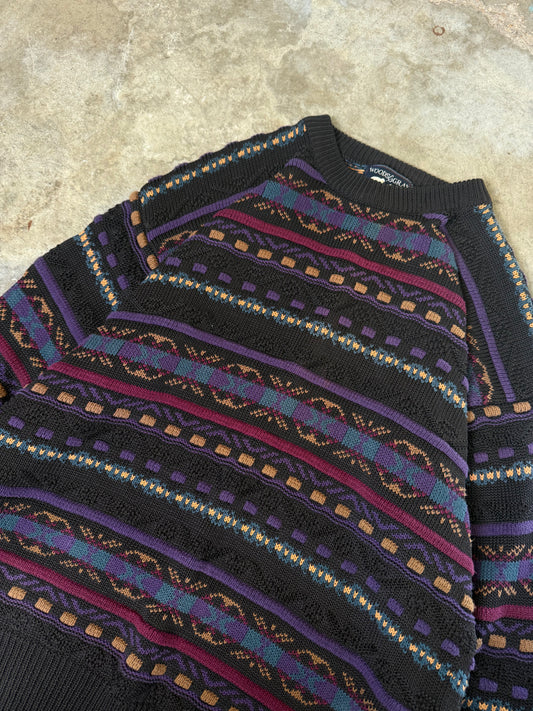 (L) Vintage Woods & Gray Sweater
