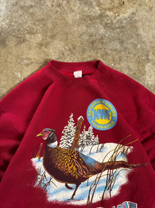 (L) Vintage Wildlife Pheasant Sweatshirt