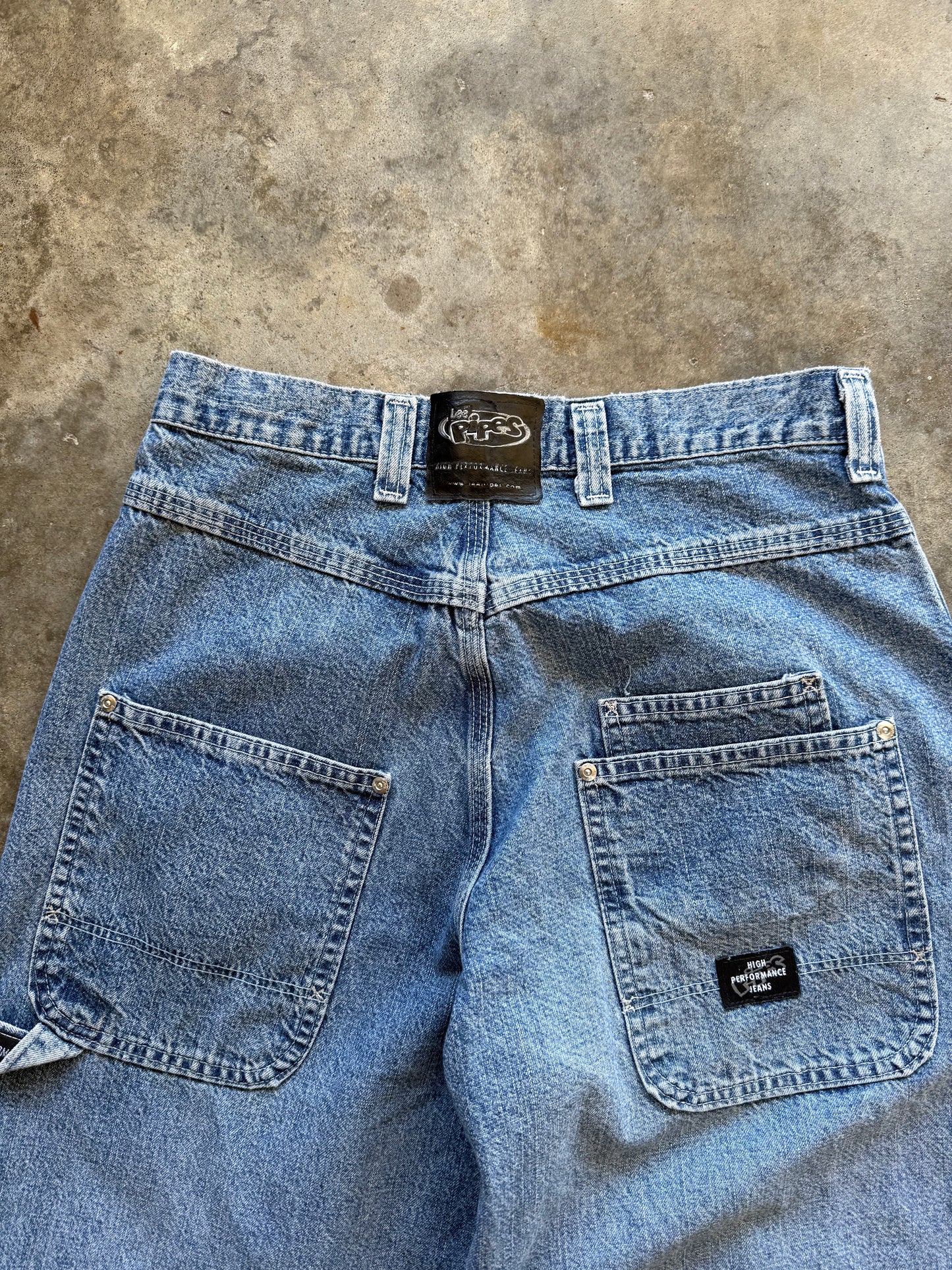 (32 x 33) Lee Pipes Baggy Jeans