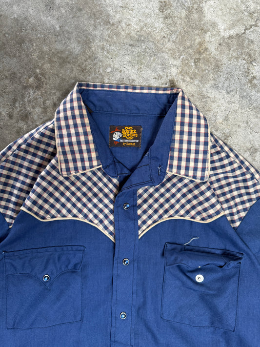 (XL) Vintage Kenny Rodgers Western Button-Up