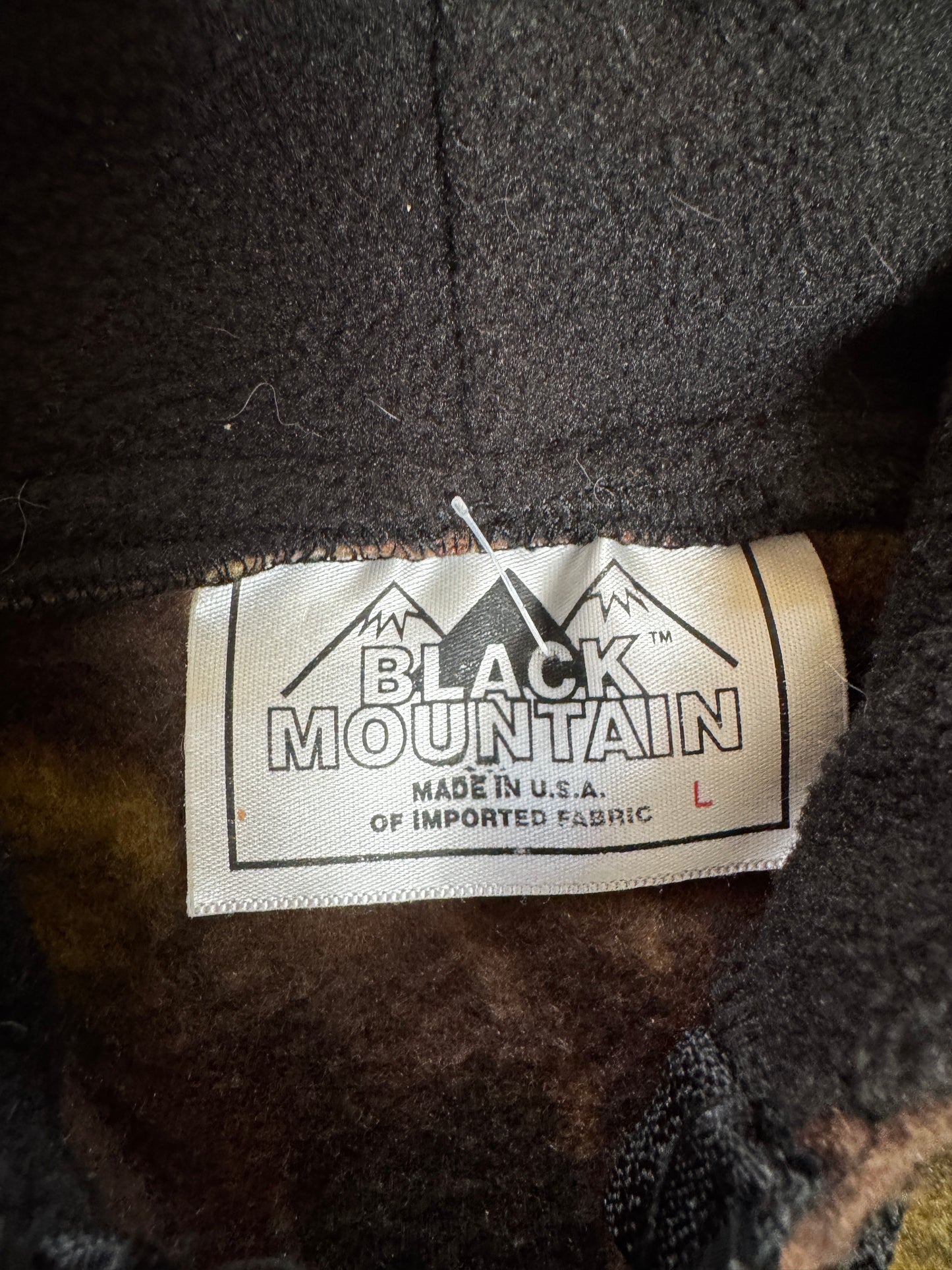 (L) Vintage Deer Camo Fleece Jacket