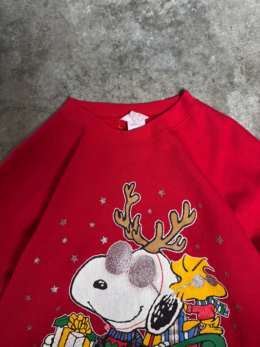 (L) Vintage Snoopy Christmas Sweatshirt