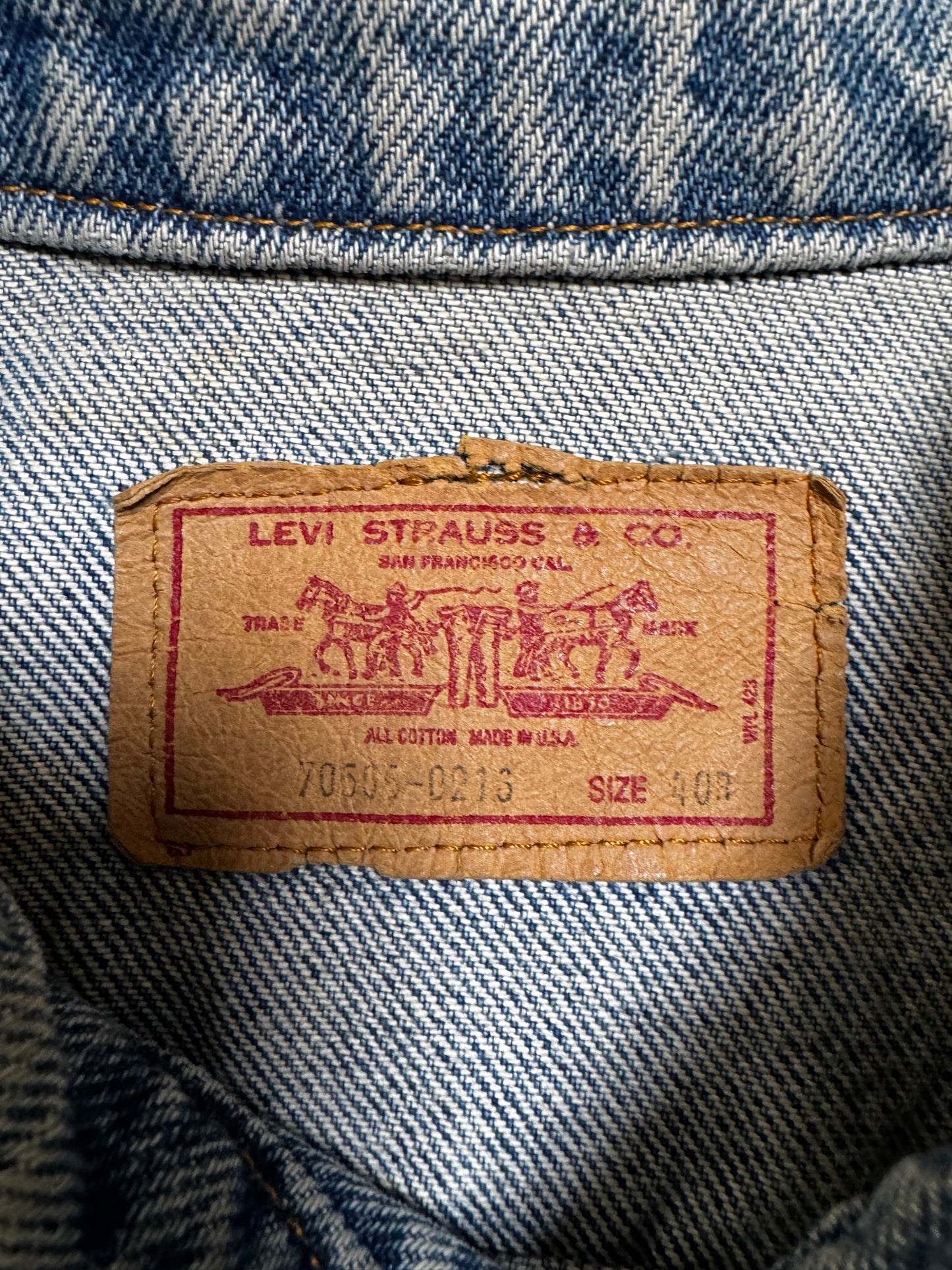(S) Vintage Levi Denim Jacket