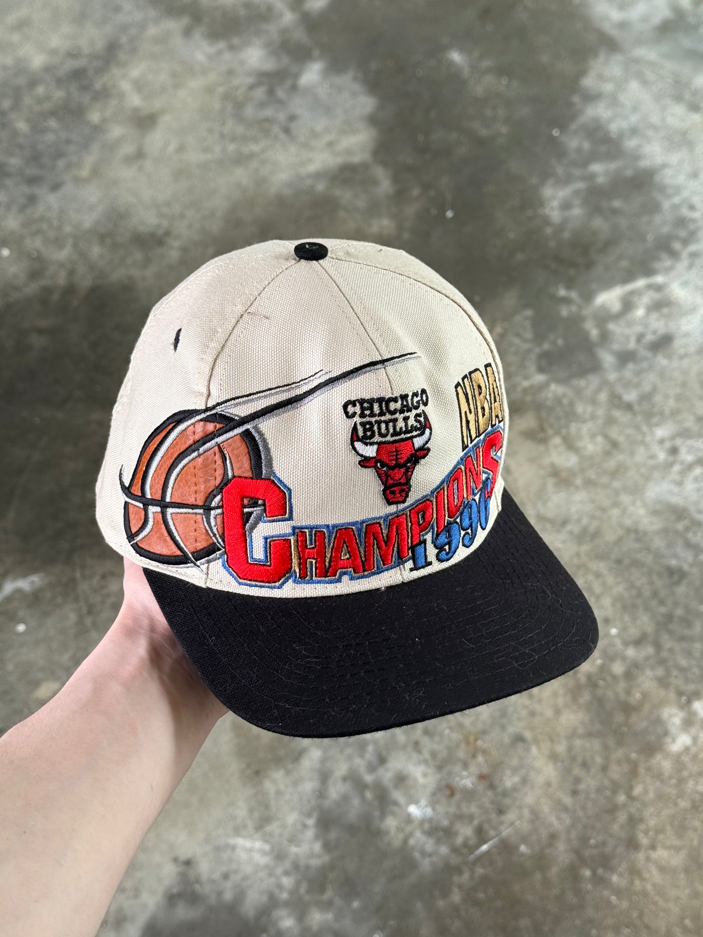 (OS) 1996 Bulls Champions Hat