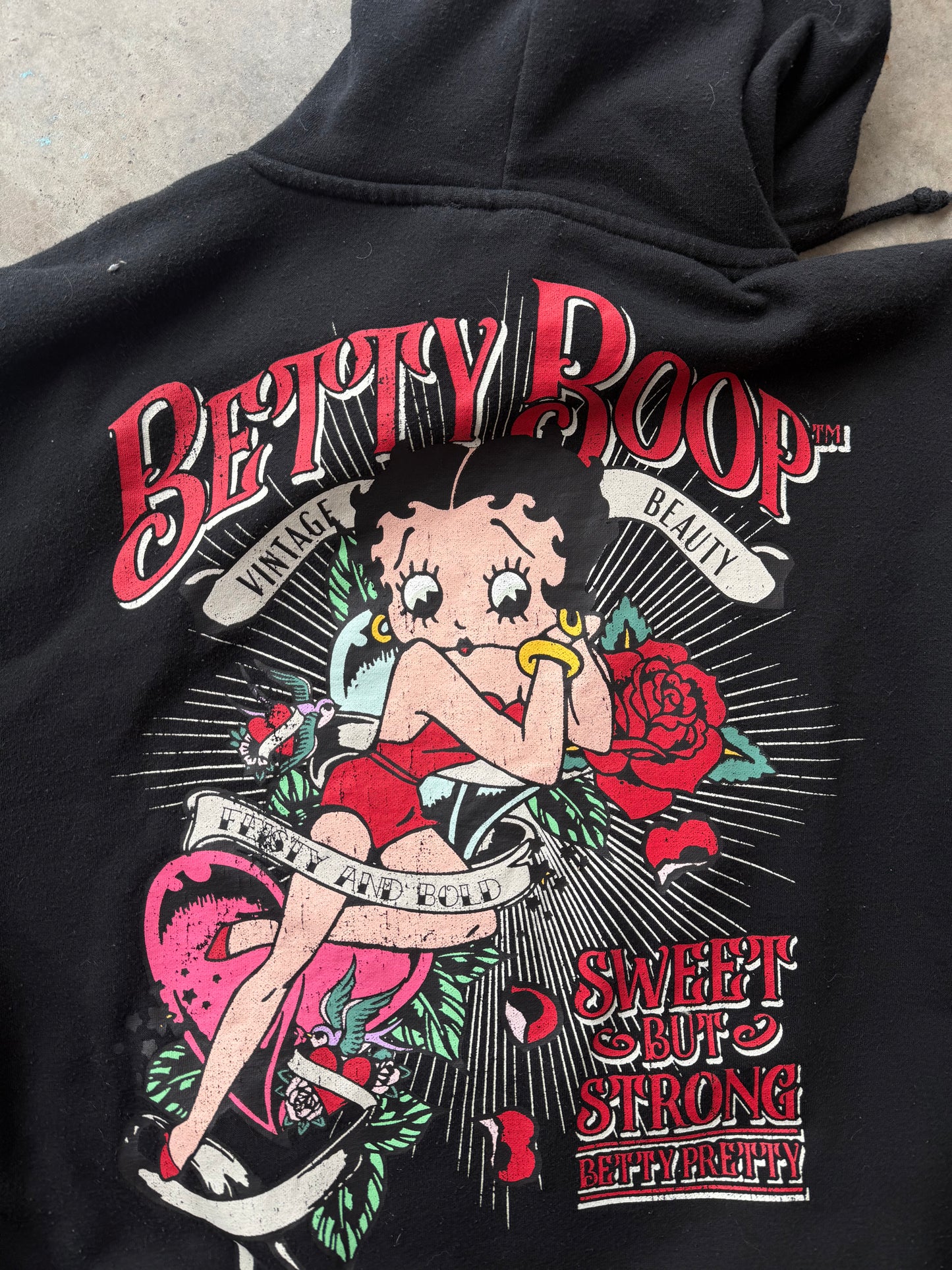 (M) 00s Betty Boop Angel Hoodie